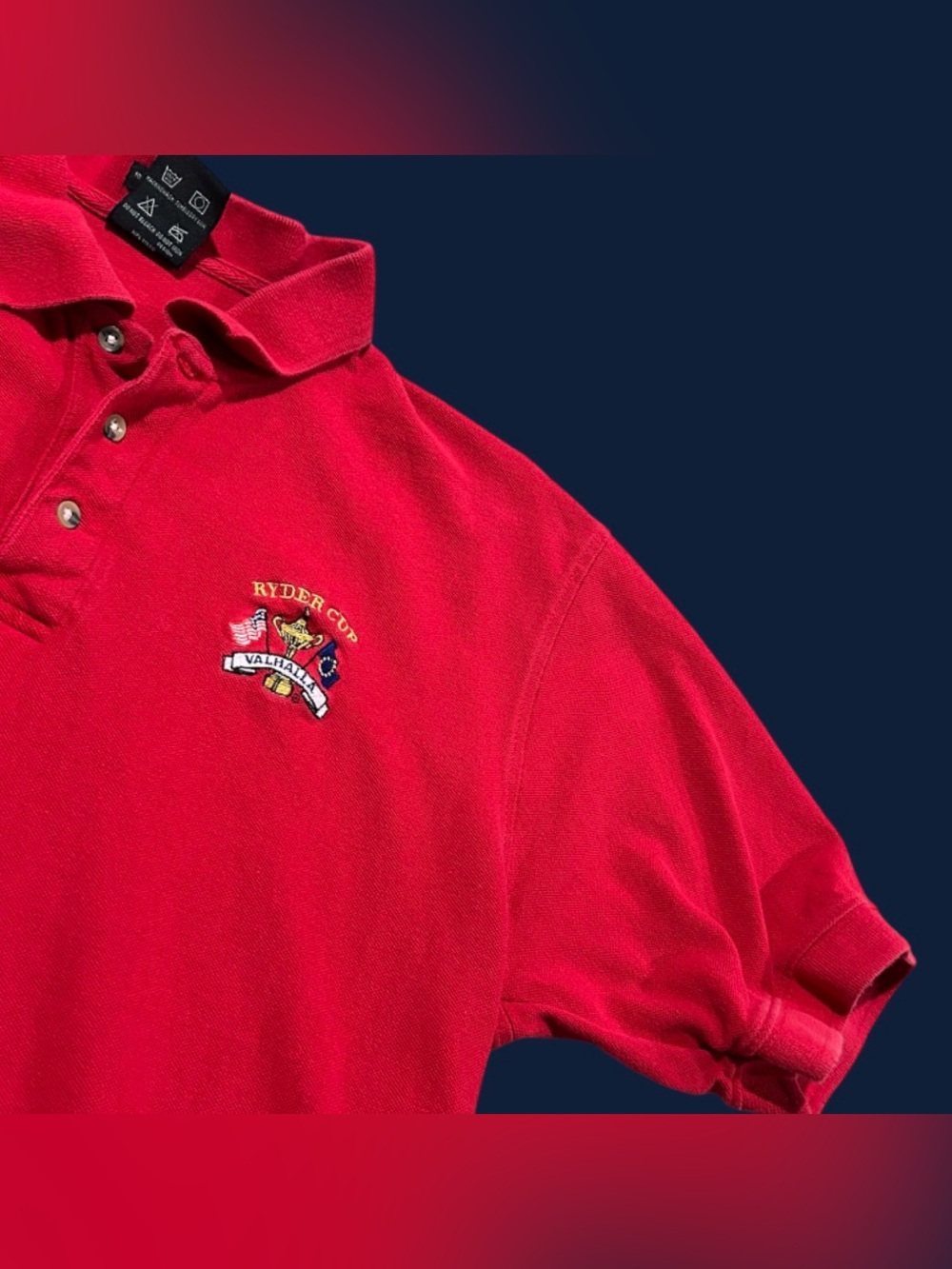 Vintage Golf 100% Cotton 2008 Ryder Cup at Valhalla Red Golf Polo